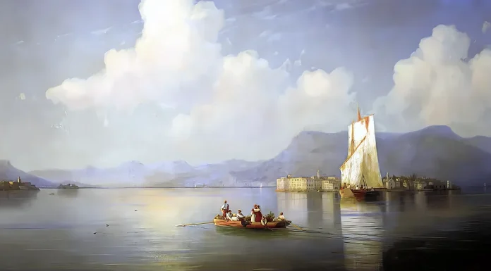 “Canti” di Spartaco Asciamprener Lake Maggiore in the Evening. Ivan Aivazovsky