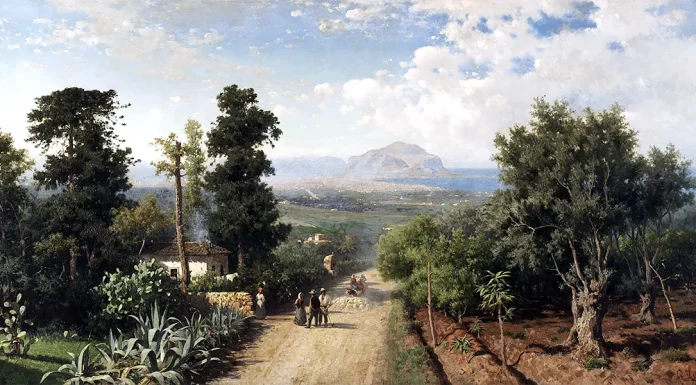 “Passeggiate per l’Italia” di Ferdinand Gregorovius. Volume 5 Veduta di Palermo (1875). Francesco Lojacono