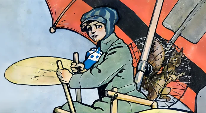 “Il Rotoplano 3 bis” di Giovanni Bertinetti Il rotoplano “3 bis”, disegno di Attilio Mussino