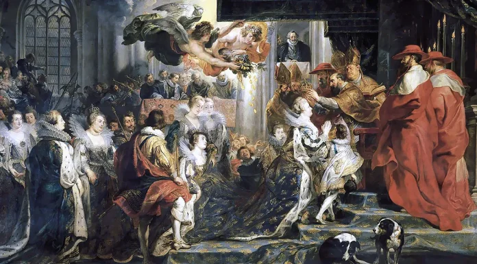 “Messa dell’incoronazione per soli, coro, organo e orchestra in Do maggiore, K317” di Wolfgang Amadeus Mozart Peter Paul Rubens: The Coronation of Marie de’ Medici in Saint-Denis