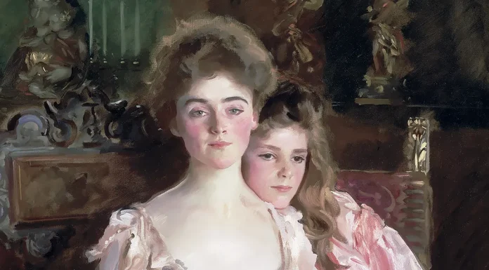 “Novelle” di Carmen Sylva “Mrs Fiske Warren (Gretchen Osgood) and her Daughter Rachel”. John Singer Sargent