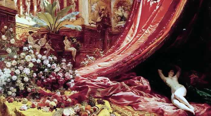“Symphonie fantastique, Op. 14” di Hector Berlioz Symphony in Red and Gold. Jean Béraud