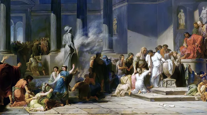 La Normalizzazione dell’Orrore: Vivere Fino alla Morte nell’Era del “Dicibile” Athenian Girls Drawing Lots to Determine which among them Shall Be Sent to Crete for Sacrifice to the Minotaur. Jean-François-Pierre Peyron