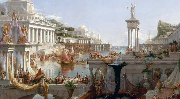 “L’Atlantide” di Giacinto Perrone Thomas Cole. The Consummation The Course of the Empire, 1836