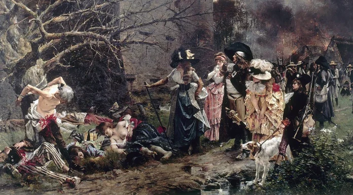 “Le lupe di Machecoul” di Alexandre Dumas “Le massacre de Machecoul” di François Flameng