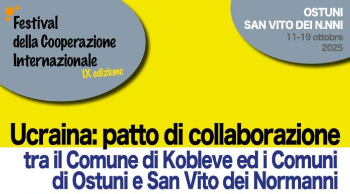 La Banca di Credito Cooperativo di Ostuni ospita il Festival della Cooperazione Internazionale e il Patto di Collaborazione tra Ostuni, San Vito dei Normanni e Kobleve (Ucraina)
