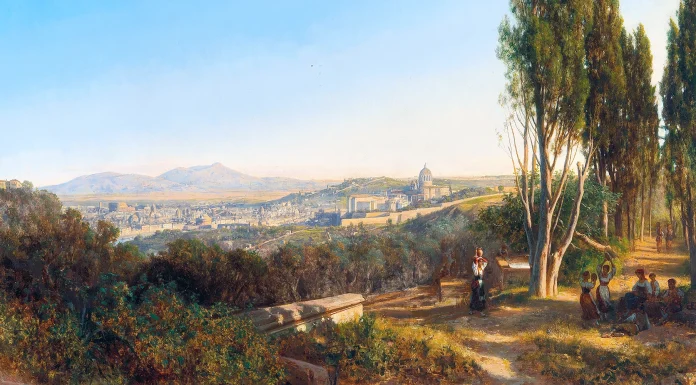 “Roma sentimentale” di Diego Angeli View of Rome from Villa Madama. András Markó