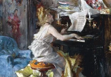 “Racconti incredibili e credibili” di Enrico Panzacchi Signora al pianoforte. Giovanni Boldini