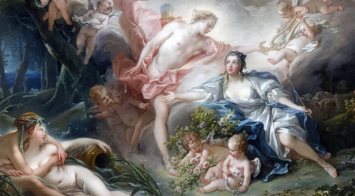 “Issé” di André Cardinal Destouches Apollo Revealing his Divinity to the Shepherdess Isse. François Boucher