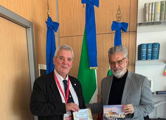 Il Console onorario della Repubblica Ceca Riccardo Di Matteo incontra il Presidente del Consiglio regionale della Puglia, Toni Matarrelli