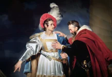 “Il Cid ; Poliuto” di Pierre Corneille Rodrigo de Vivar, El Cid e suo padre, Don Diego. Alexandre Evariste Fragonard