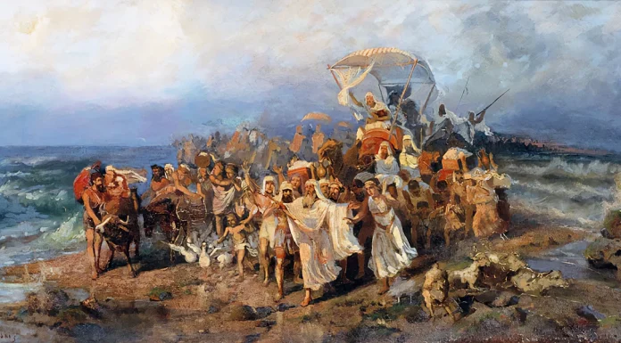 “Storia degli ebrei” di Aurelio Angelo Bianchi-Giovini Cross Jews across Black sea. Wilhelm Kotarbinski