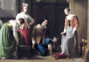“Il principe che imparò tutto dai libri ; Cenerentola” di Jacinto Benavente Cendrillon essayant la pantoufle de verre, 1818, peinture de Jean-Antoine Laurent