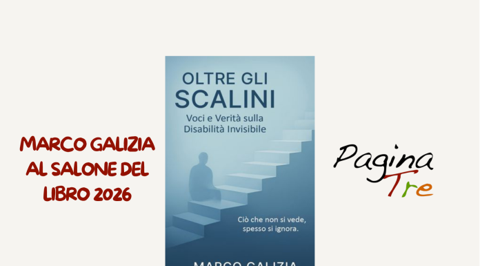Marco Galizia al Salone del Libro 2026 con “Oltre gli scalini”