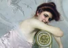 “Il passaggio di Venere” di Arrigo Cajumi Ritratto di giovane donna con cane, 1895 circa. Collezione privata.