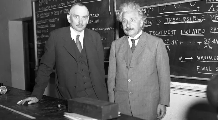 “Sulla teoria speciale e generale della relatività” di Alberto Einstein Richard C. Tolman and Albert Einstein at California Institute of Technology