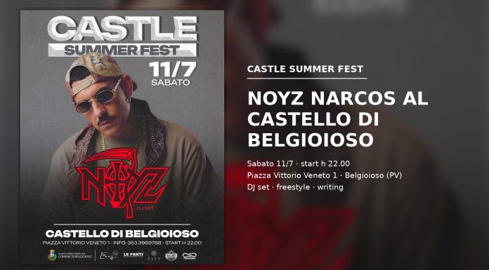 La cultura hip hop entra al Castello di Belgioioso: domani arriva Noyz Narcos