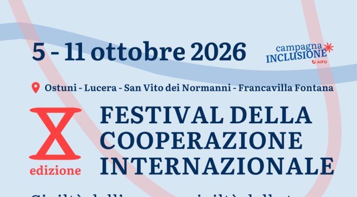 Festival della Cooperazione Internazionale 2026, prende forma la decima edizione: Al centro “Civiltà dell’amore, civiltà della terra”